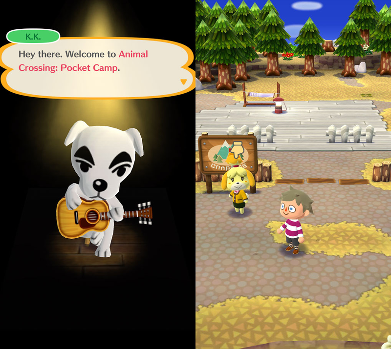 Players are greeted by KK Slider before being dropped off for a tutorial with Isabelle.